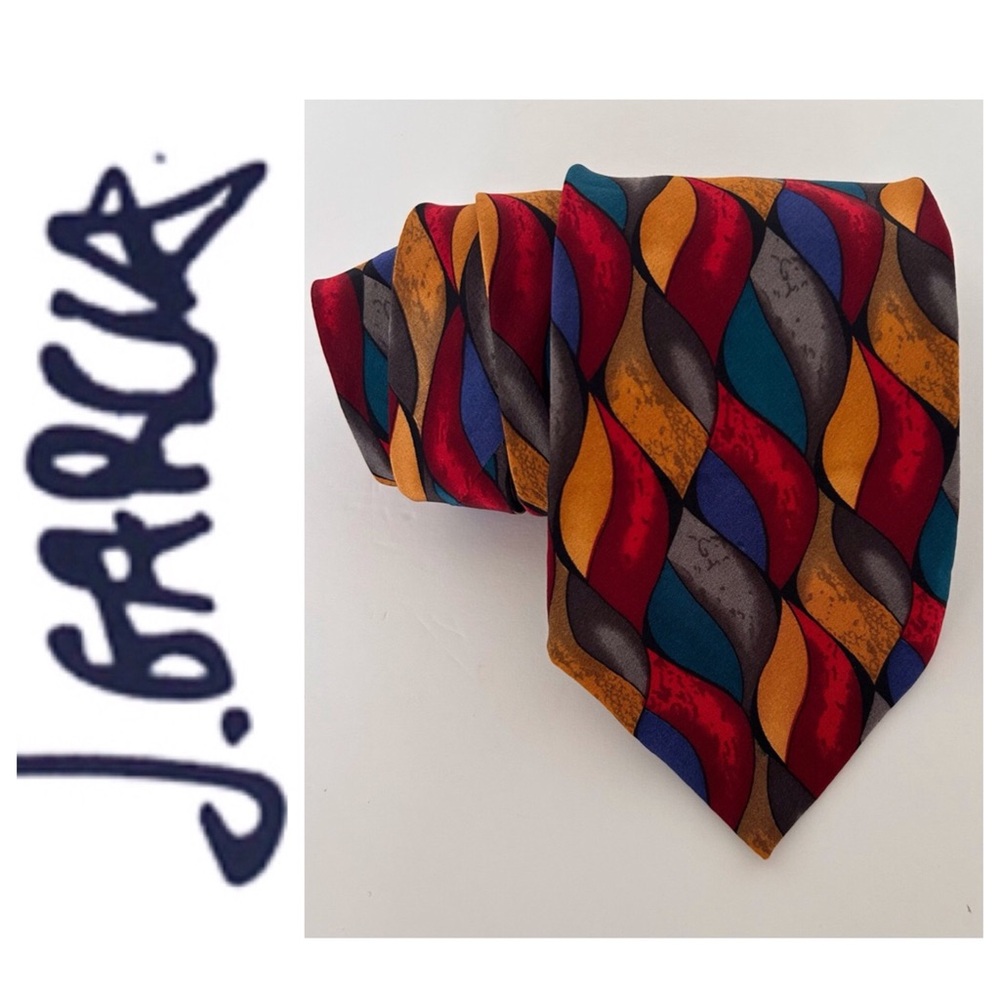 JERRY GARCIA PATTERNED SILK TIE